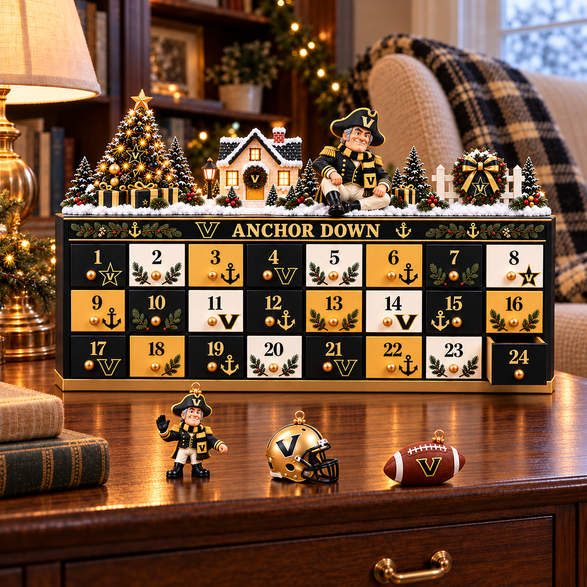 Premium VDBC Christmas Wooden Advent Calendar PVNA
