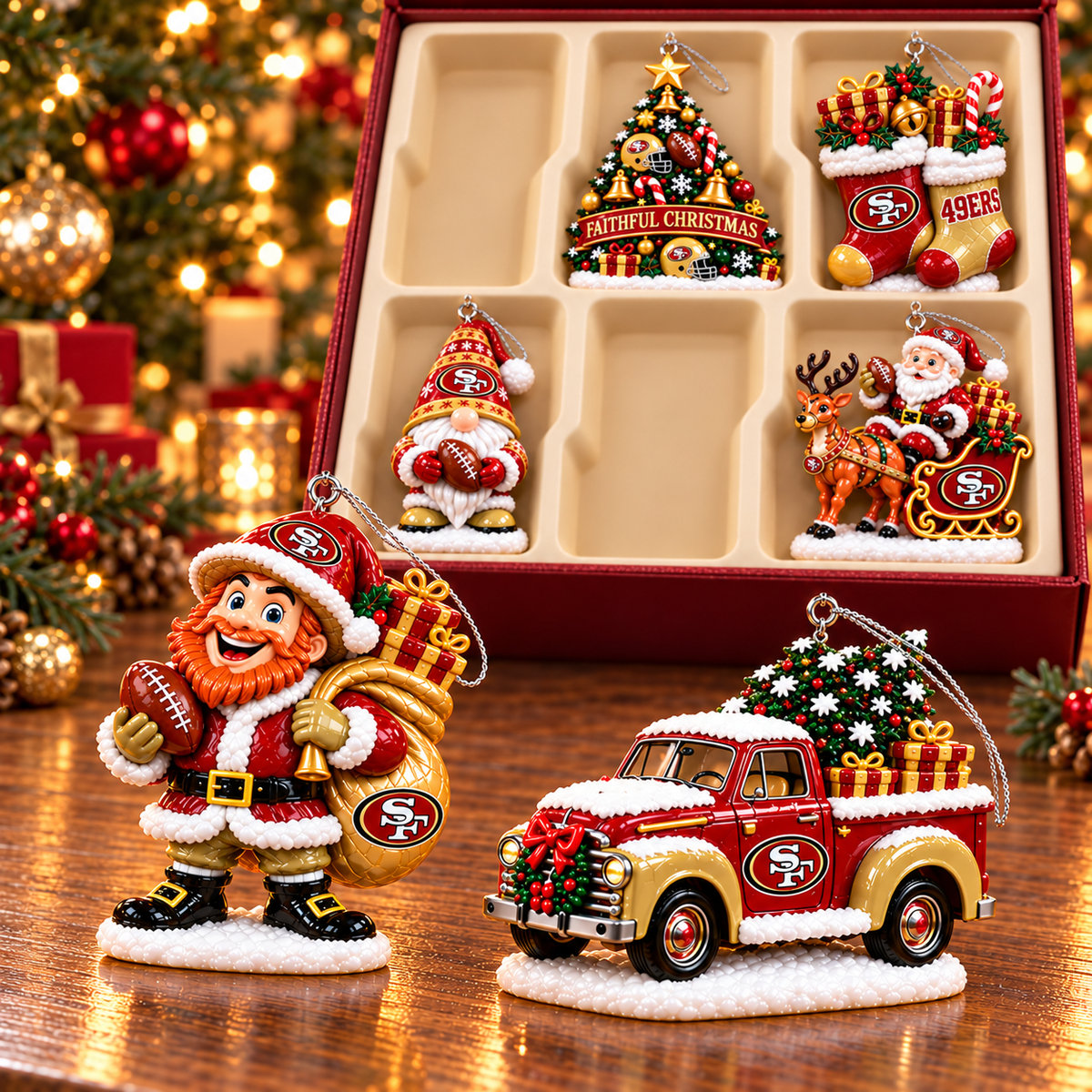 SF49 Premium Christmas Tree Ornament Set TMH