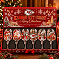 KCC Premium Sculpted Crystal Wine Glass Collector Set TTNL