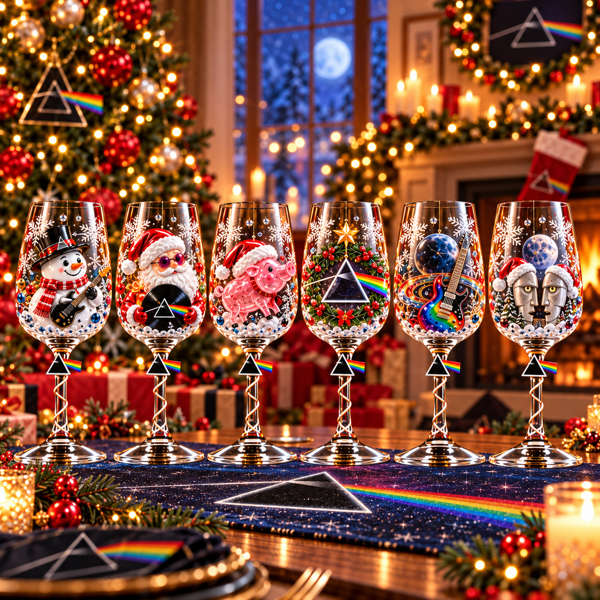 PFD Premium Sculpted Crystal Wine Glass Collector Set TTNL