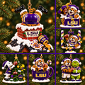 LSU Premium Christmas Tree Ornament Set TMH