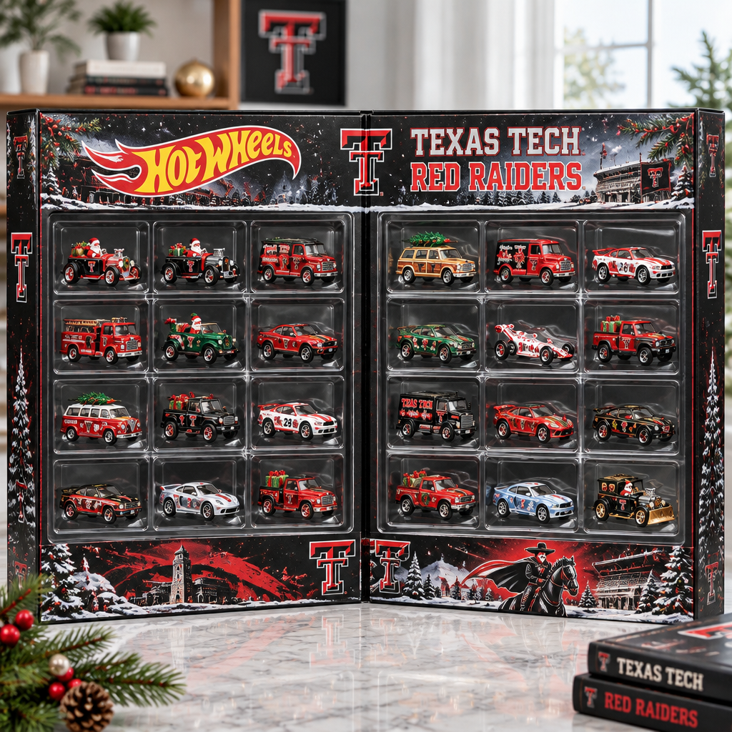 Texas Tech Red Raiders Premium Mini Car Advent Calendar