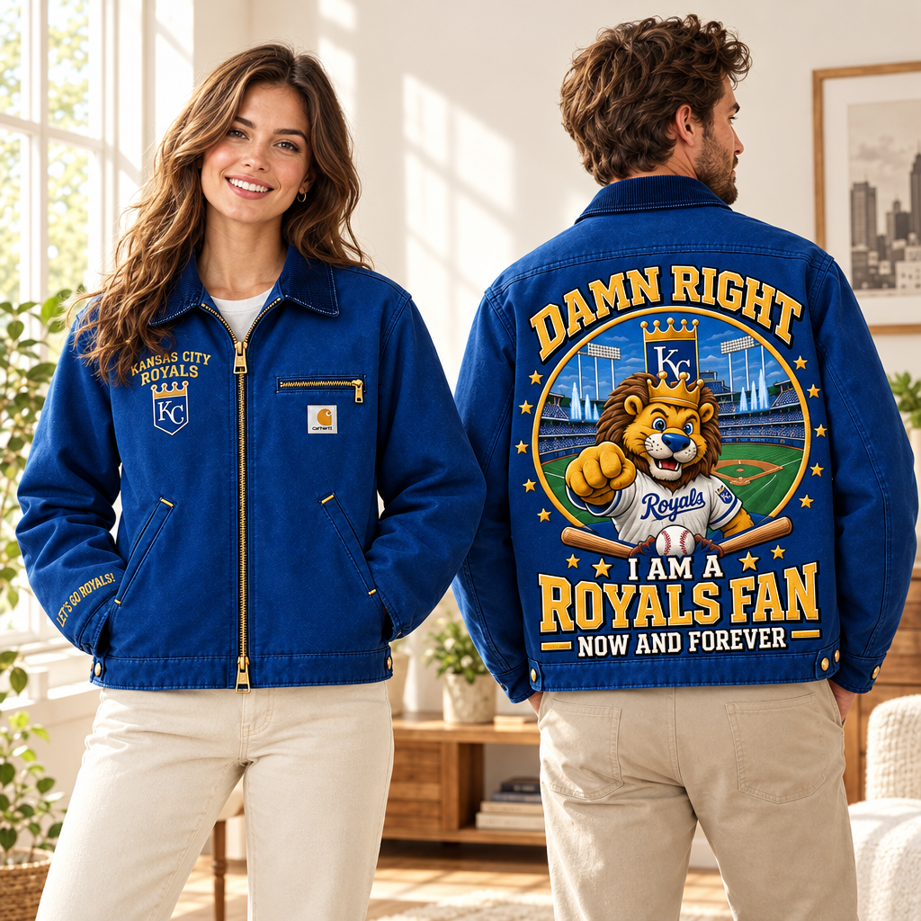 Royals Baseball Workwear Embroidered Detroit Jacket